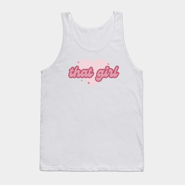 'that girl' print Tank Top by twothousands